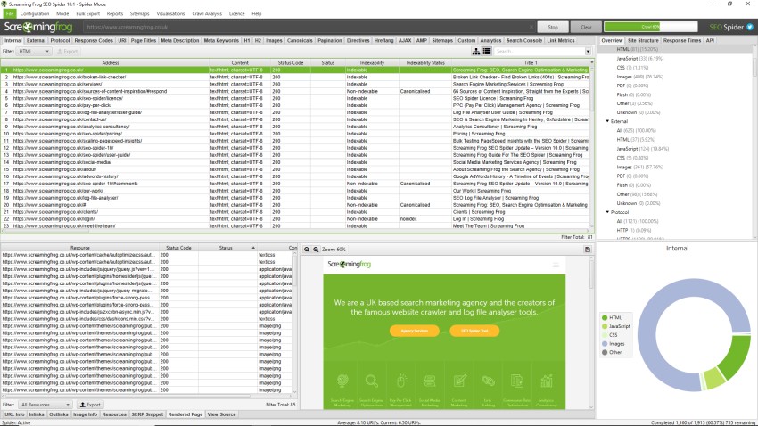 screaming frog seo spider