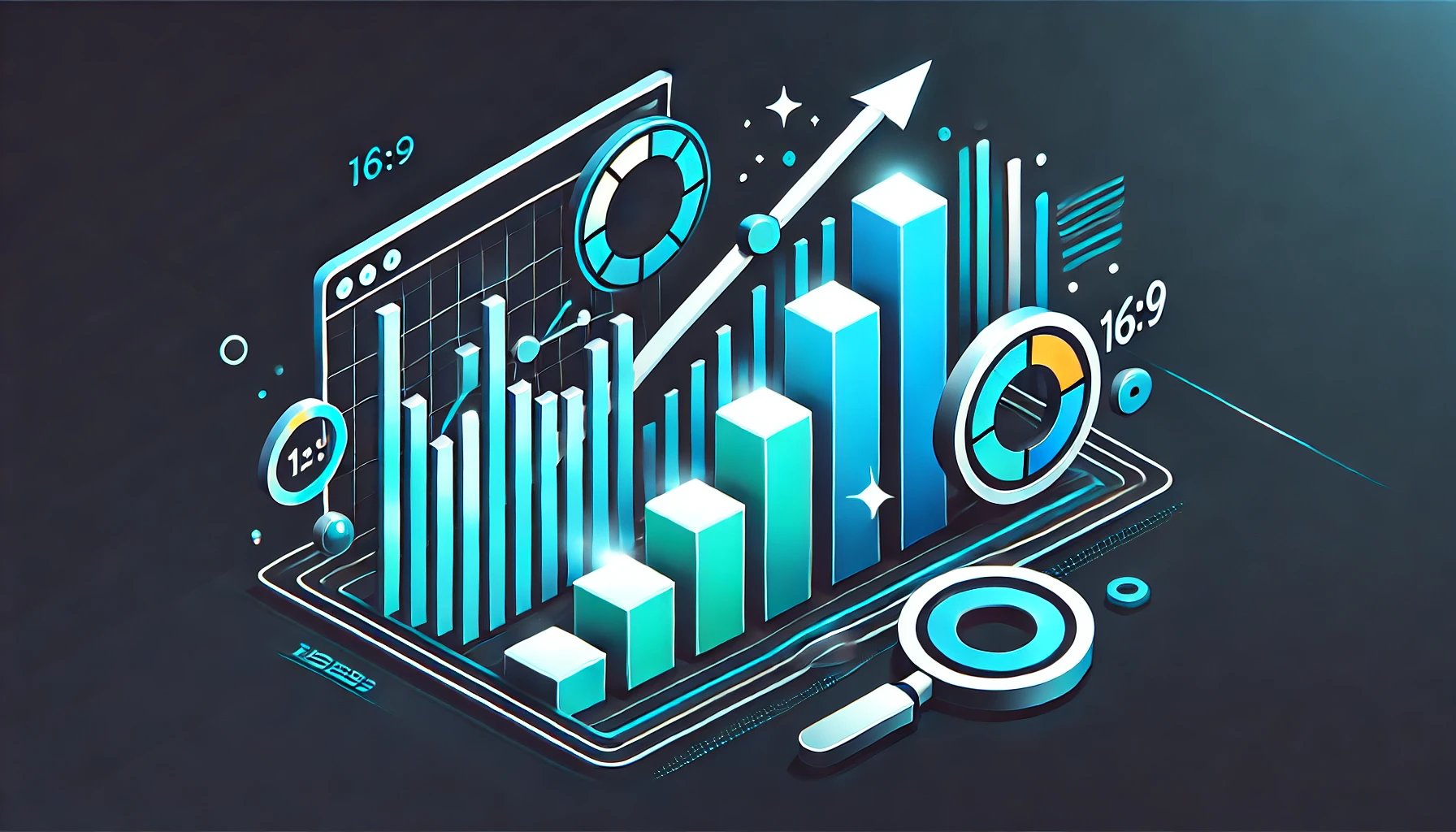 Immagine moderna che mostra un grafico in crescita accanto a un'icona di una pagina web, simboleggiando il miglioramento del ranking e delle performance SEO